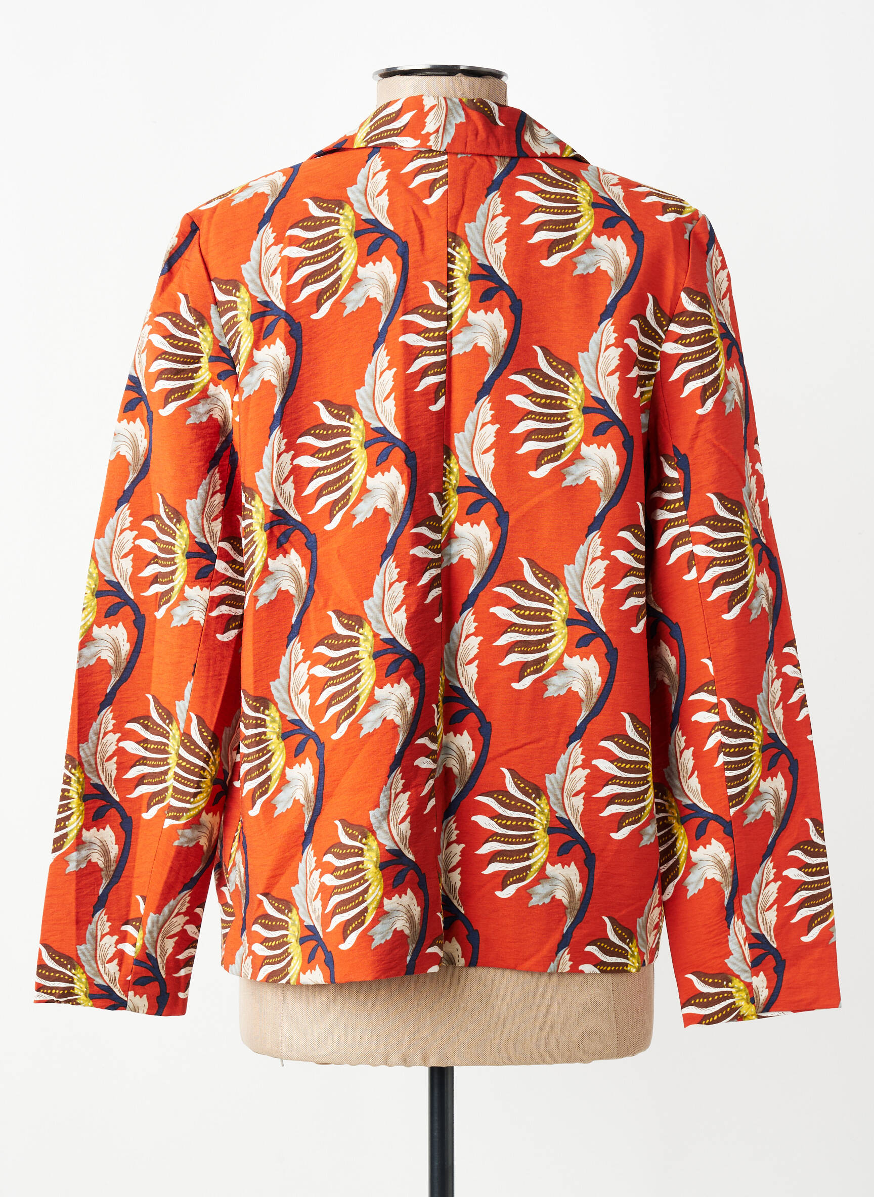Veste casual coupe cintrée orange RUE MAZARINE femme