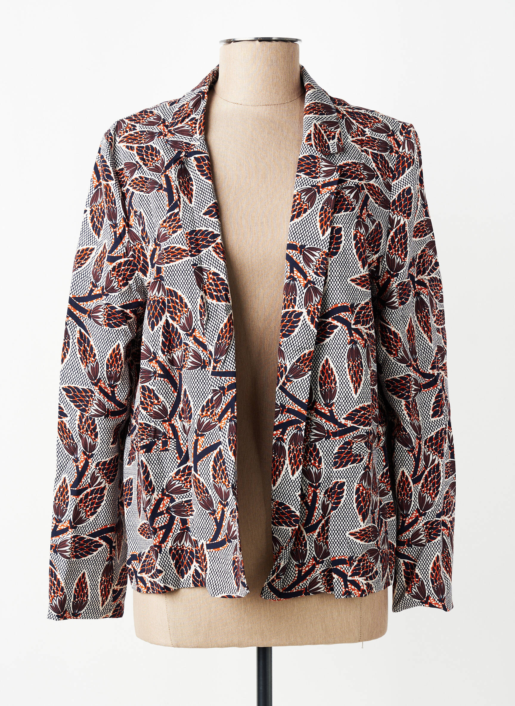 Veste casual coupe droite noir RUE MAZARINE femme