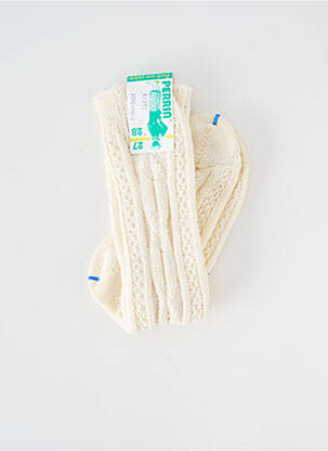 Chaussettes stretch beige PERRIN fille