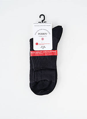 Chaussettes stretch noir PERRIN femme