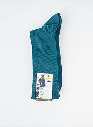 Chaussettes stretch bleu PERRIN homme