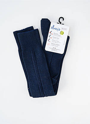 Chaussettes stretch bleu PERRIN homme