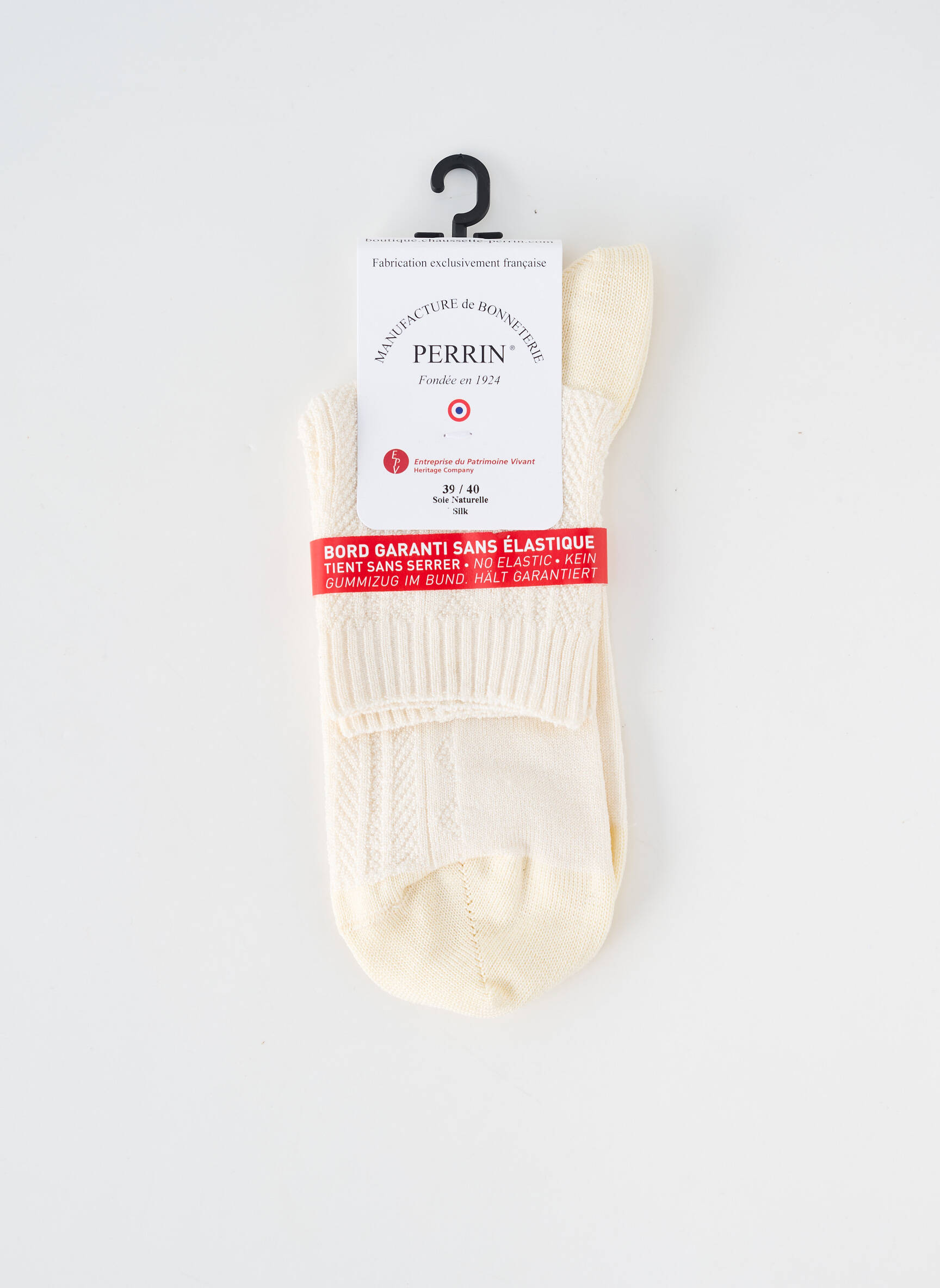 Chaussettes stretch beige PERRIN femme