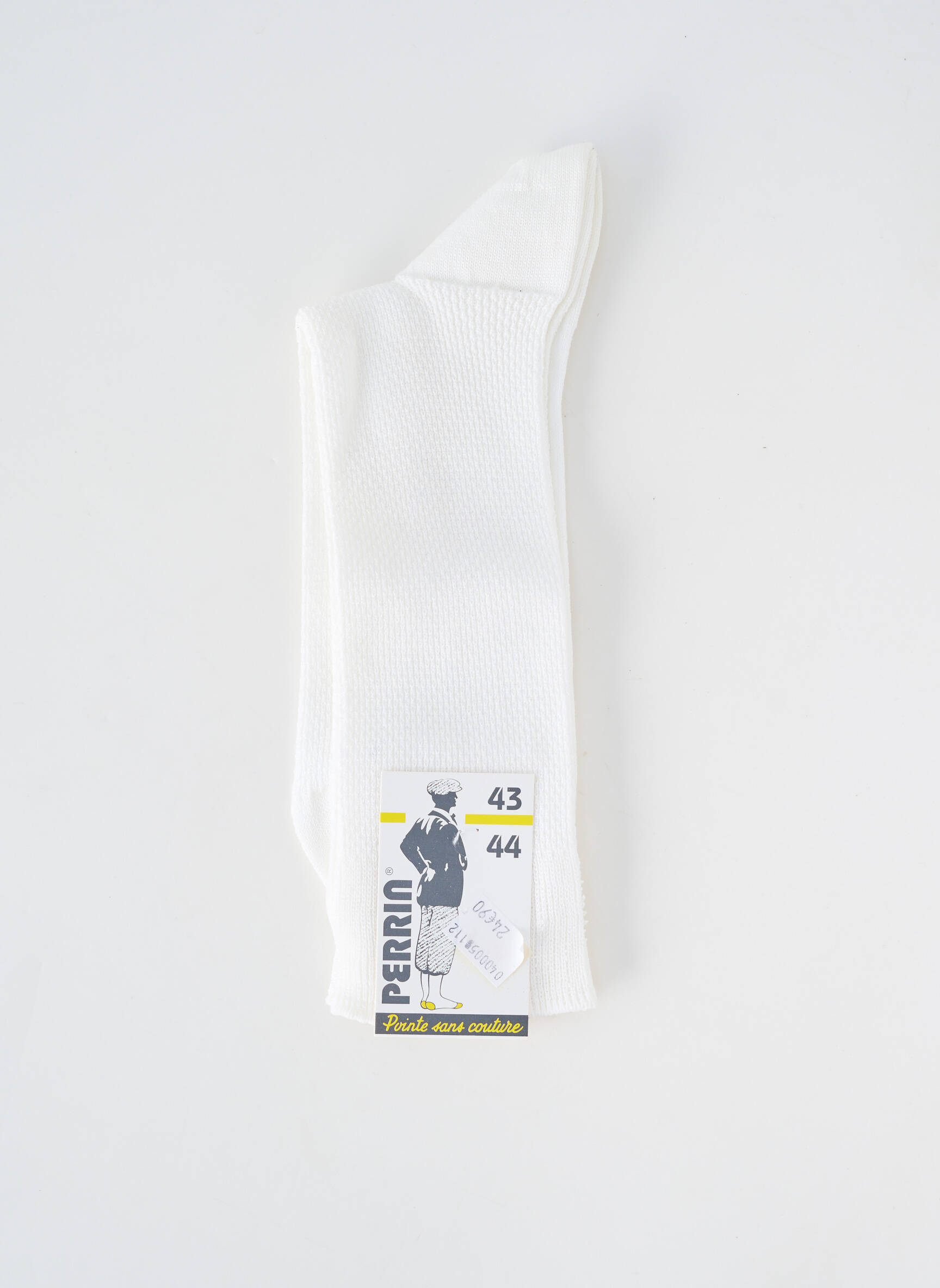 Chaussettes stretch blanc PERRIN homme