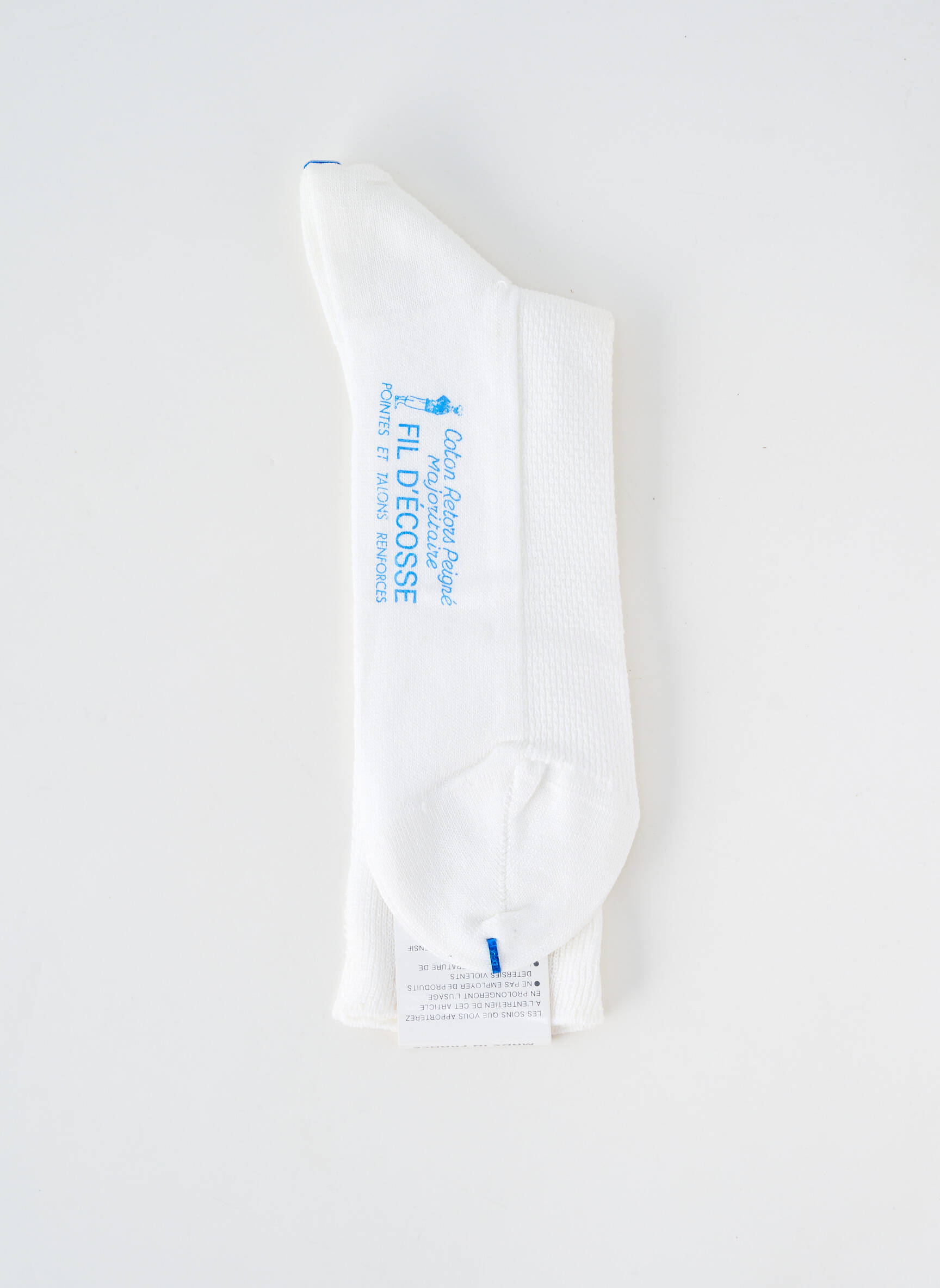 Chaussettes stretch blanc PERRIN homme