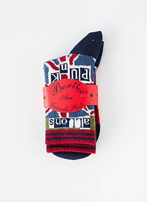 Chaussettes imprimé fantaisie bleu BERTHE AUX GRANDS PIEDS garçon