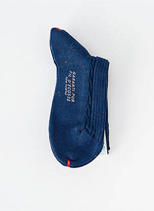 Chaussettes stretch bleu PERRIN garçon