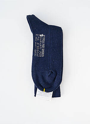 Chaussettes stretch bleu PERRIN homme
