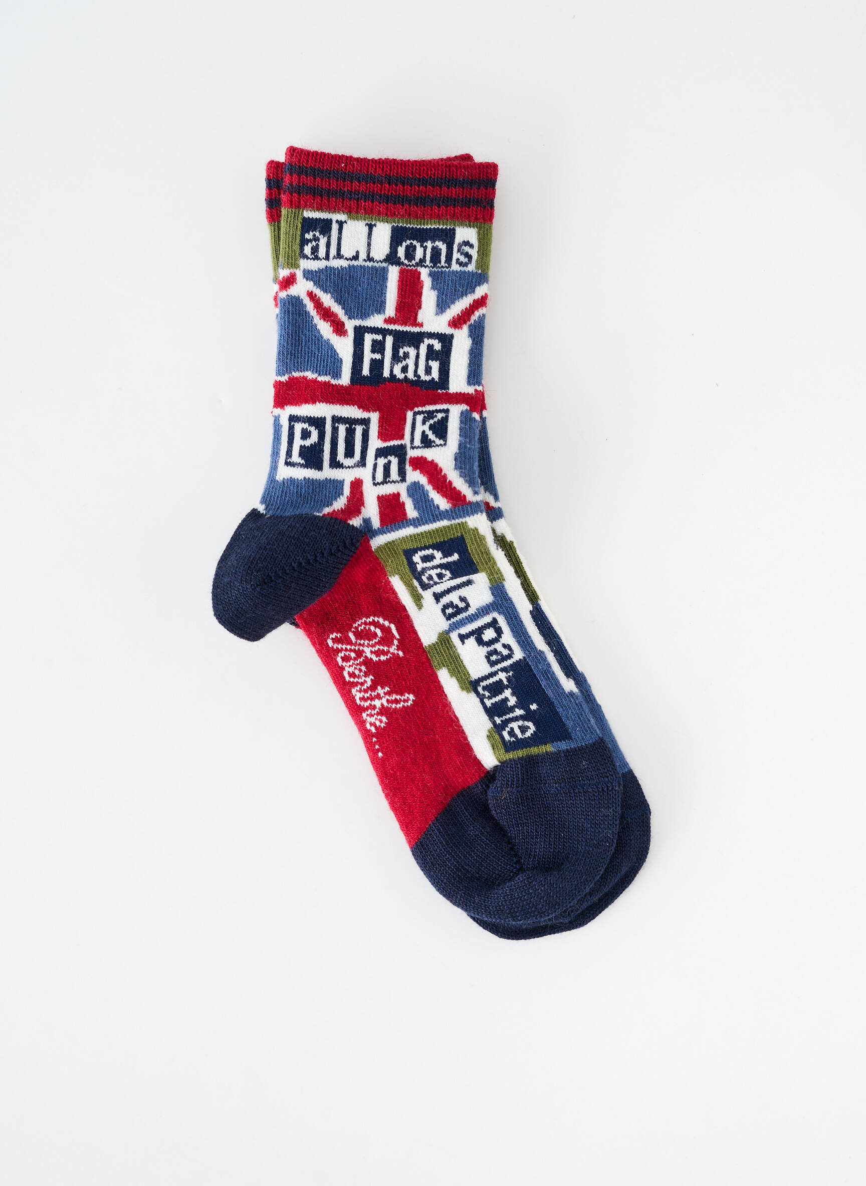 Chaussettes imprimé fantaisie bleu BERTHE AUX GRANDS PIEDS garçon