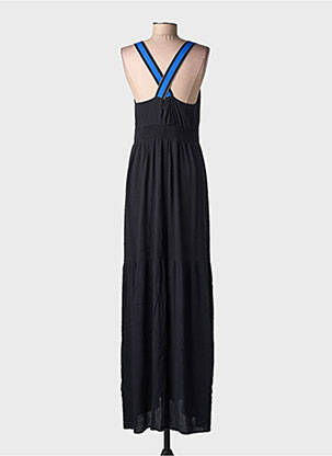 Robe longue imprimé fantaisie sans manche noir DESIGUAL femme