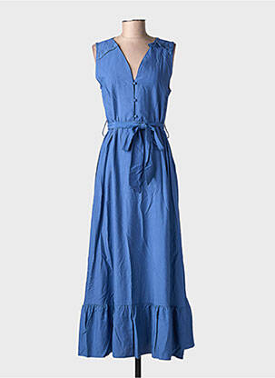Robe longue sans manche sans manche bleu MOLLY BRACKEN femme