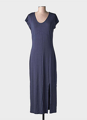 Robe longue manches courtes manches courtes bleu ESPRIT DE LA MER femme