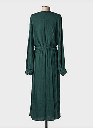 Robe longue manches longues manches longues vert LA PETITE ETOILE femme