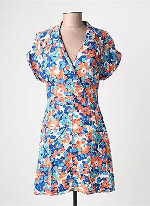 Robe courte manches courtes manches courtes bleu MOLLY BRACKEN femme