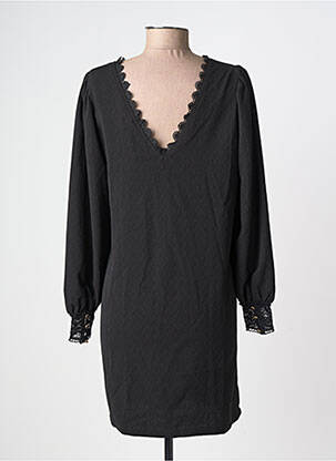 Robe courte manches longues manches longues noir LA PETITE ETOILE femme