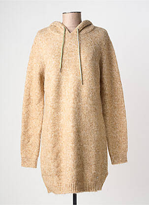 Robe pull coupe droite manches longues beige LPB LES PETITES BOMBES  femme