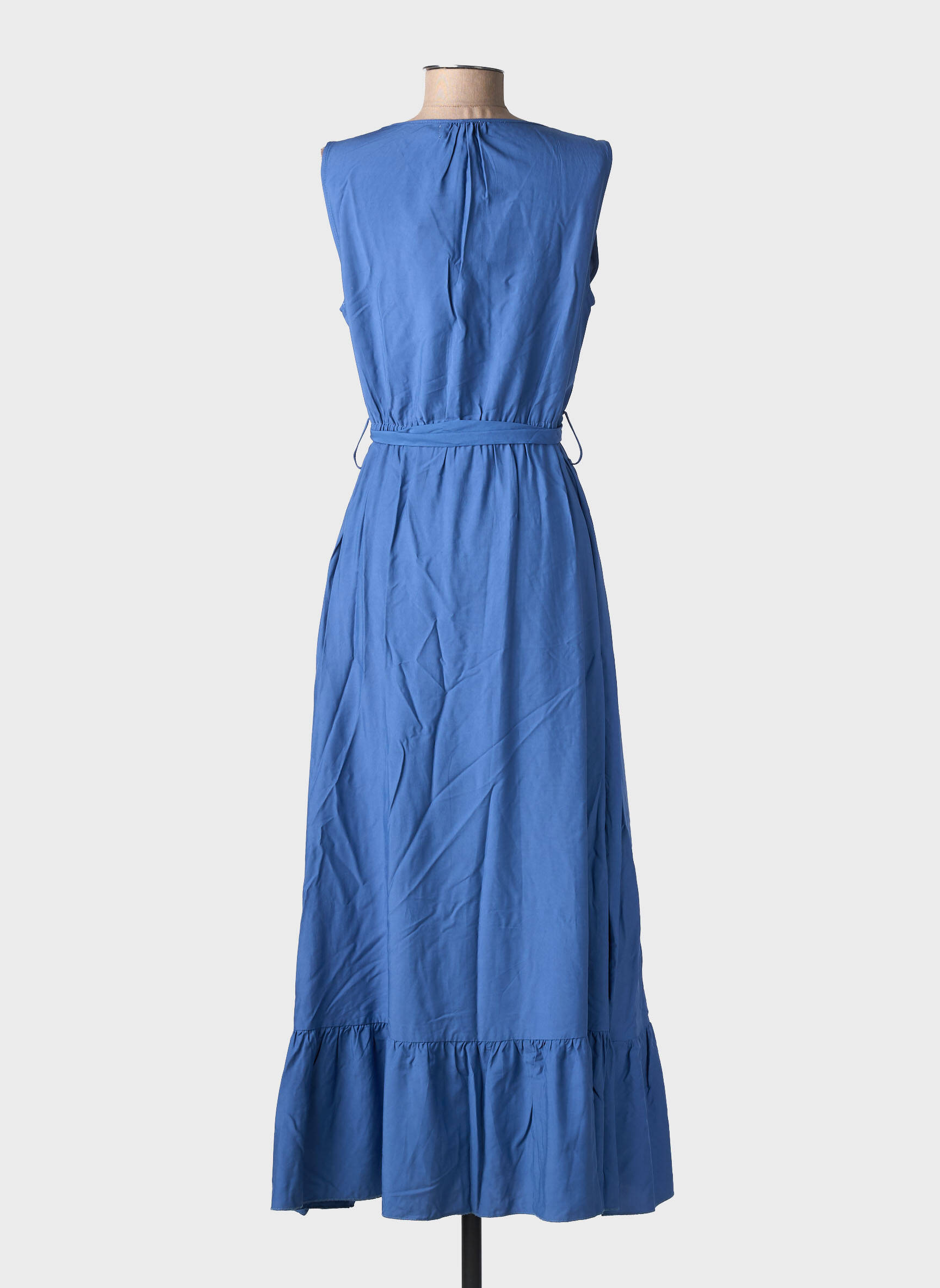 Robe longue sans manche sans manche bleu MOLLY BRACKEN femme
