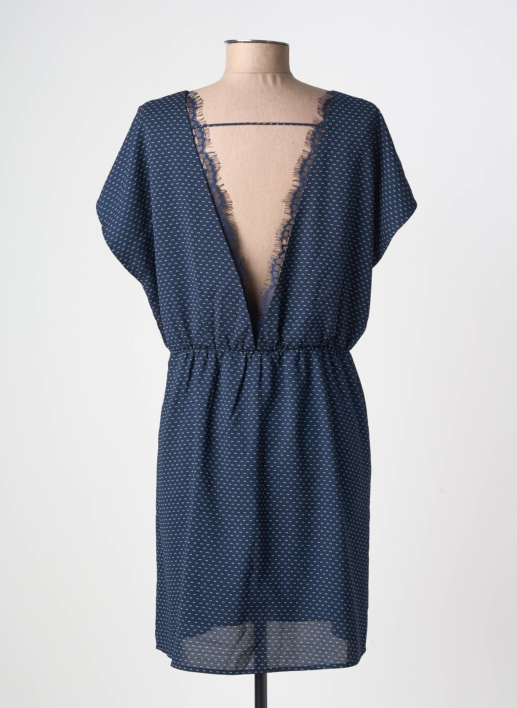 Robe courte manches courtes manches courtes bleu MOLLY BRACKEN femme
