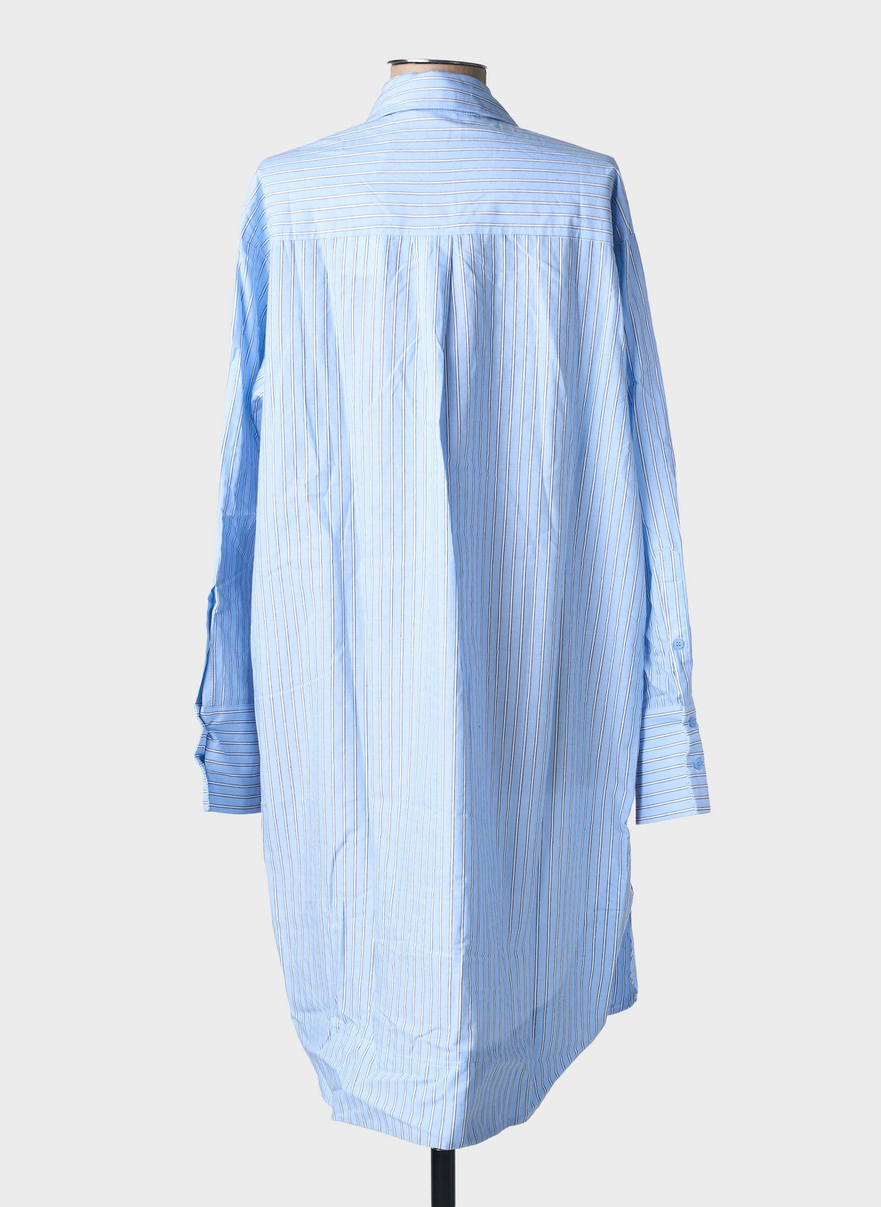 Robe mi-longue manches longues manches longues bleu RUE MAZARINE femme