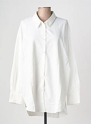 Chemisier coupe droite manches longues blanc MOLLY BRACKEN femme