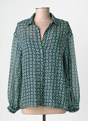 Chemisier imprimé fleurs manches longues vert PEPE JEANS femme