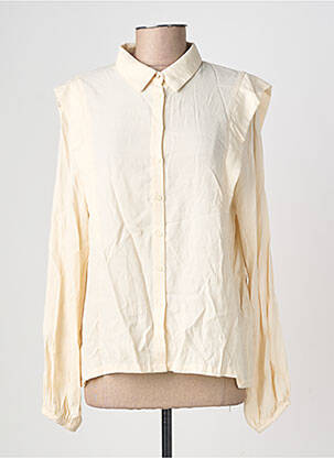 Chemisier coupe cintrée manches longues beige GRACE & MILA femme