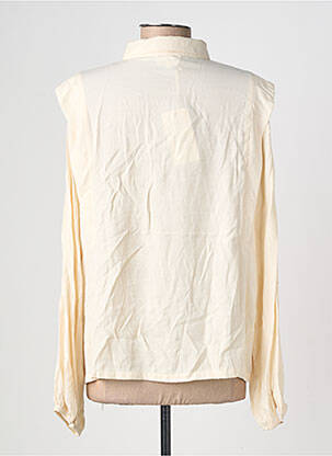 Chemisier coupe cintrée manches longues beige GRACE & MILA femme