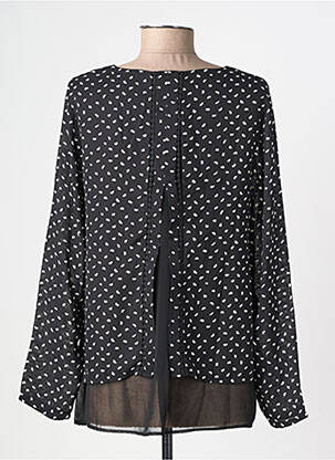 Blouse col rond manches longues noir MOLLY BRACKEN femme