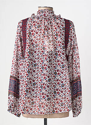 Chemisier imprimé fleurs manches longues rouge PEPE JEANS femme