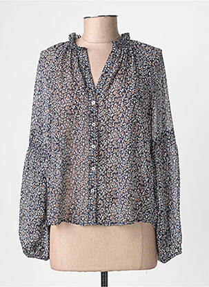 Chemisier imprimé fleurs manches longues bleu PEPE JEANS femme