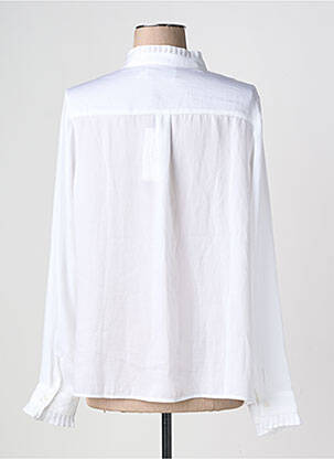 Chemisier coupe fluide manches longues blanc MOLLY BRACKEN femme