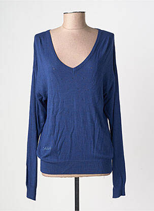 Pull col v manches longues bleu LES TROPEZIENNES PAR M.BELARBI femme