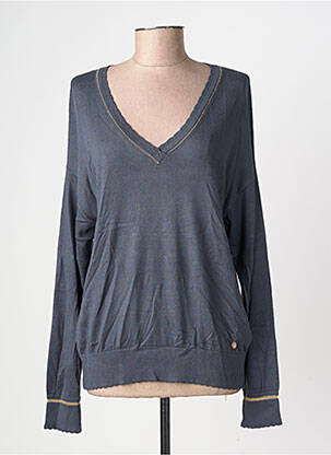 Pull col v manches longues gris LES TROPEZIENNES PAR M.BELARBI femme