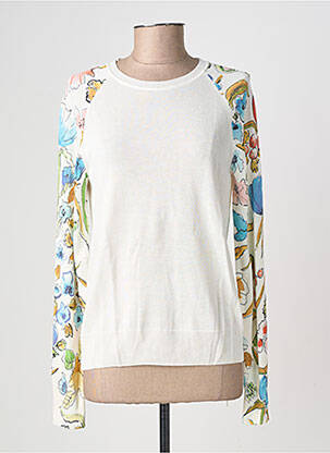 Pull stretch manches longues beige DESIGUAL femme