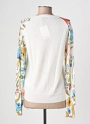 Pull stretch manches longues beige DESIGUAL femme