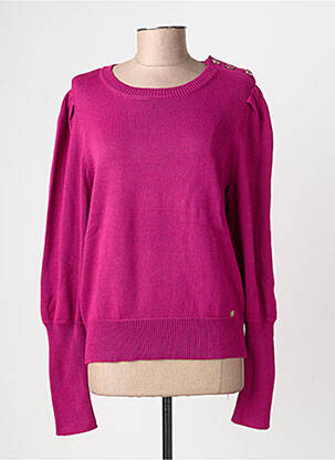 Pull stretch manches longues violet LA PETITE ETOILE femme