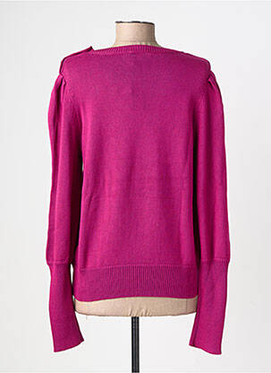 Pull stretch manches longues violet LA PETITE ETOILE femme
