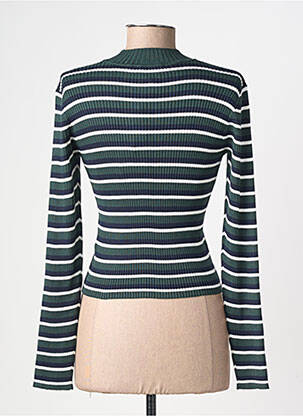 Pull stretch manches longues vert PEPE JEANS femme