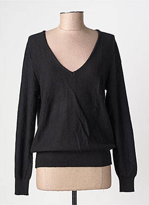 Pull col v manches longues noir MOLLY BRACKEN femme