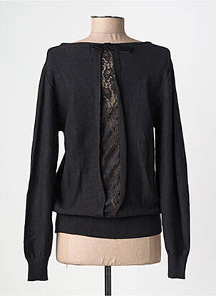 Pull col v manches longues noir MOLLY BRACKEN femme