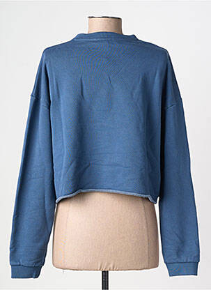 Sweat-shirt tissage jersey manches longues bleu LE TEMPS DES CERISES femme