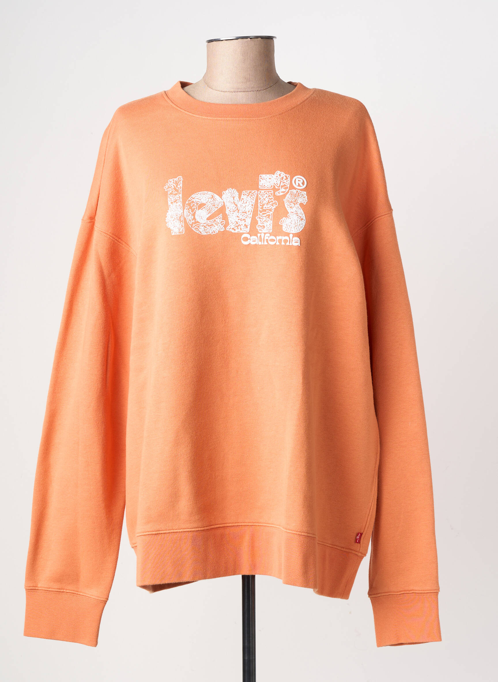 Sweat-shirt stretch manches longues orange LEVI'S femme