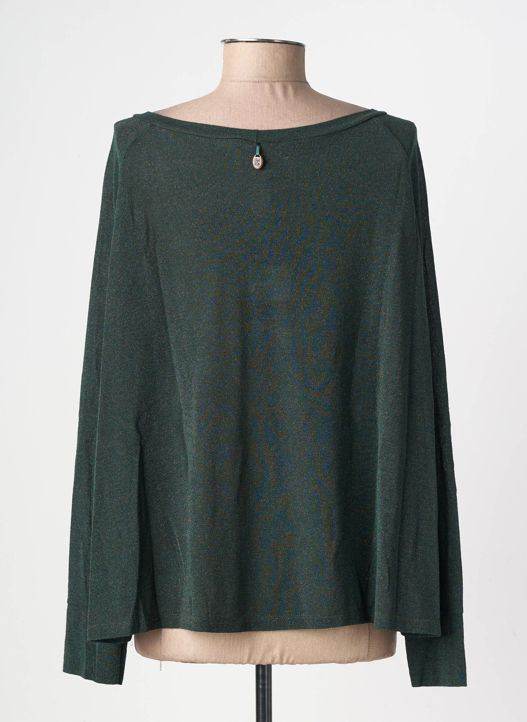 Top manches longues manches longues vert PAKO LITTO femme