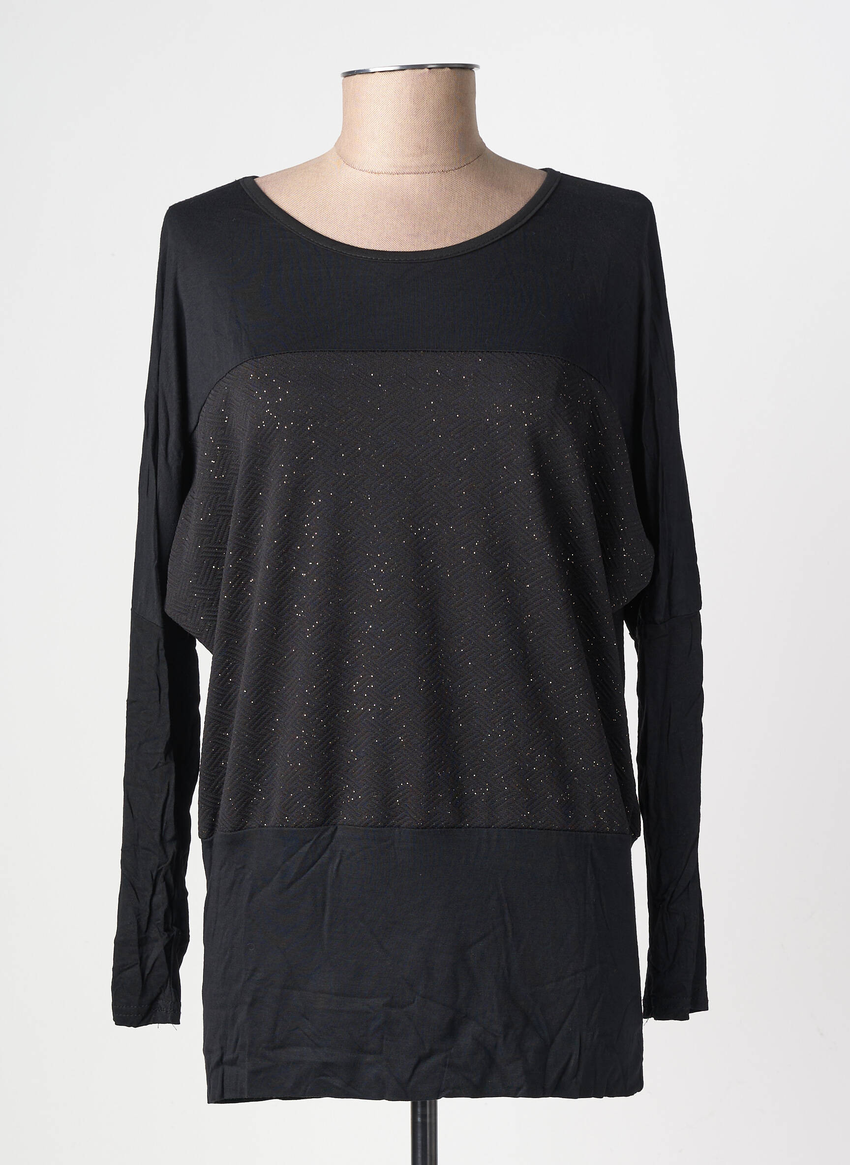 Top manches longues manches longues noir MOLLY BRACKEN femme