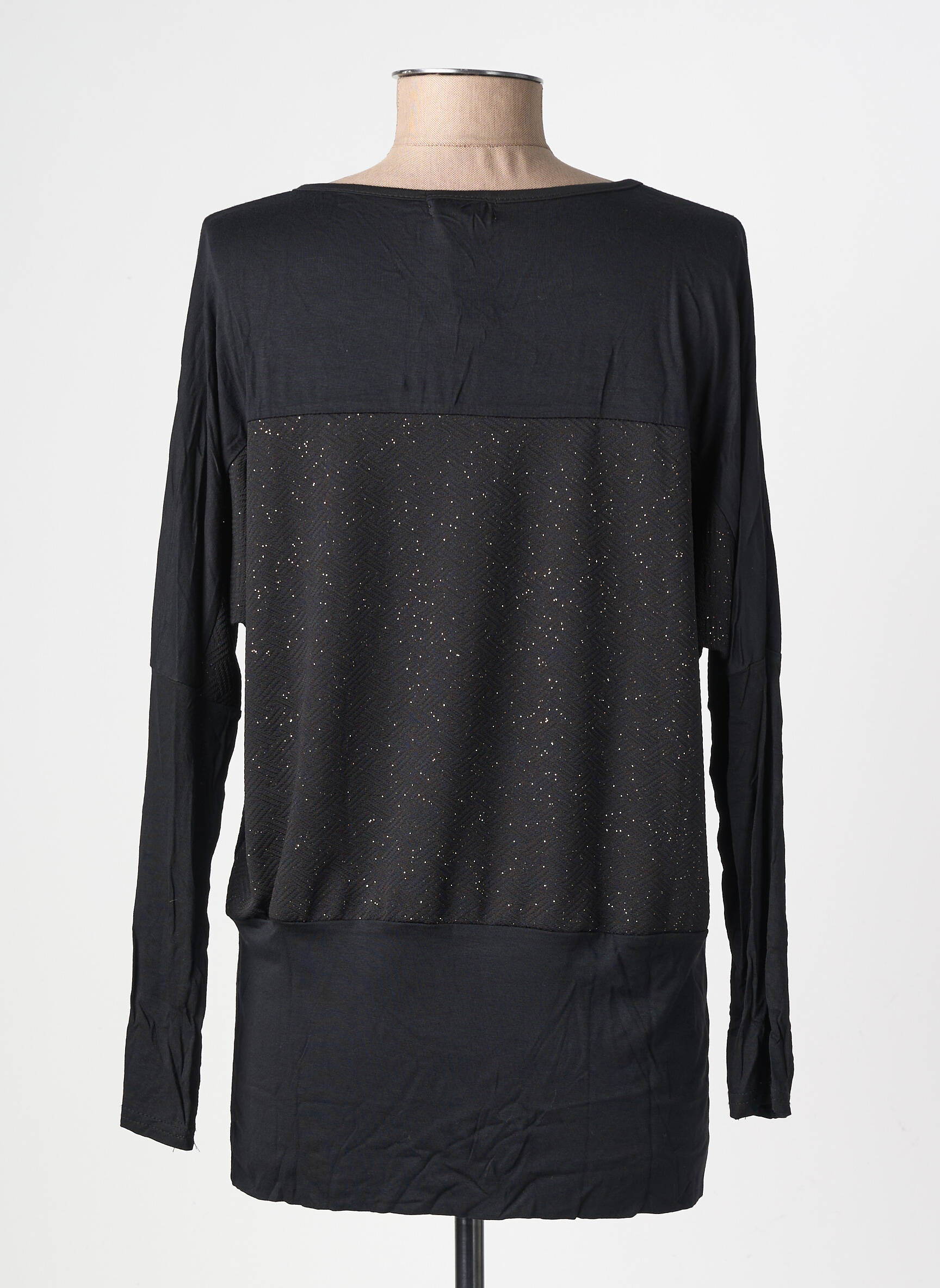 Top manches longues manches longues noir MOLLY BRACKEN femme