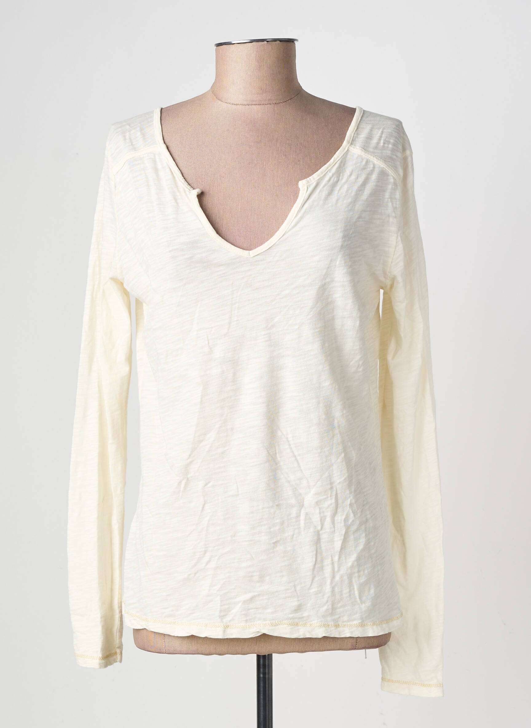 T-shirt manches longues manches longues jaune PAKO LITTO femme