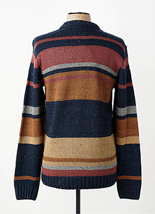 Pull col rond manches longues marron PETROL INDUSTRIES homme