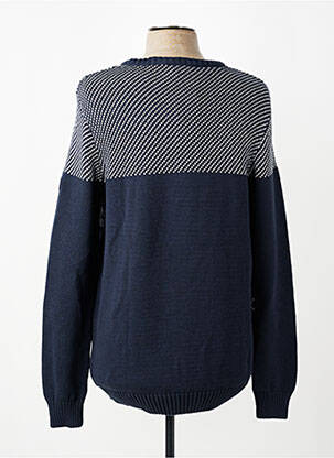 Pull col rond manches longues bleu TBS homme