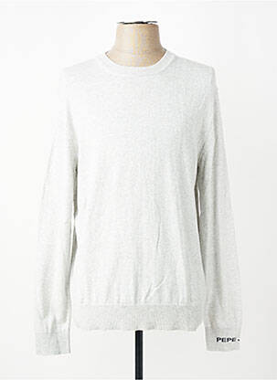 Pull col rond manches longues gris PEPE JEANS homme