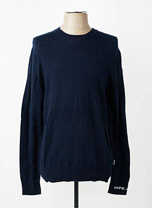 Pull col rond manches longues bleu PEPE JEANS homme